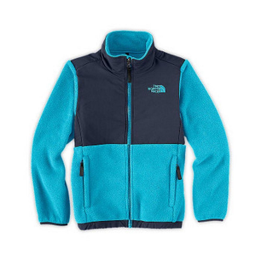 The North Face Turquoise & Navy Blue Fleece Zip Up Denali Jacket Girls 14/16